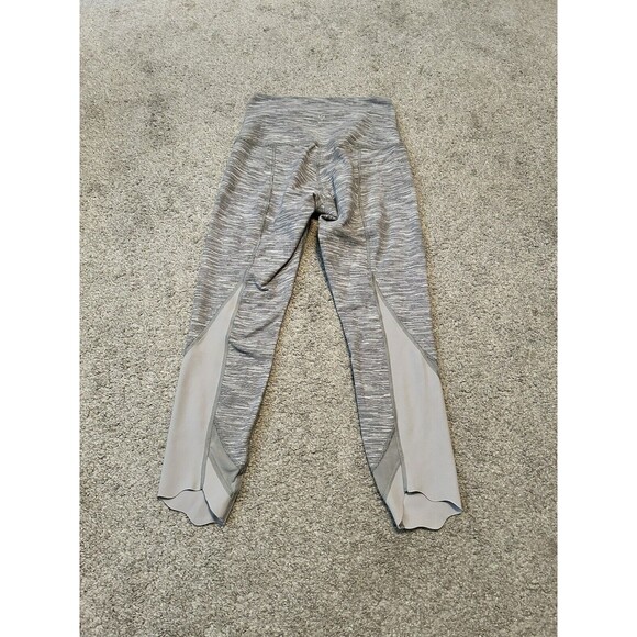 Lululemon Wunder Under‎ Crop II Roll Down Mesh Wee Are From Space Silver Spoon 4 - Picture 4 of 5